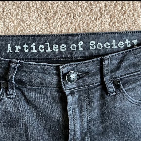 Articles of society ankle zip, Mya jean, black wash, size 28 - Picture 4 of 10